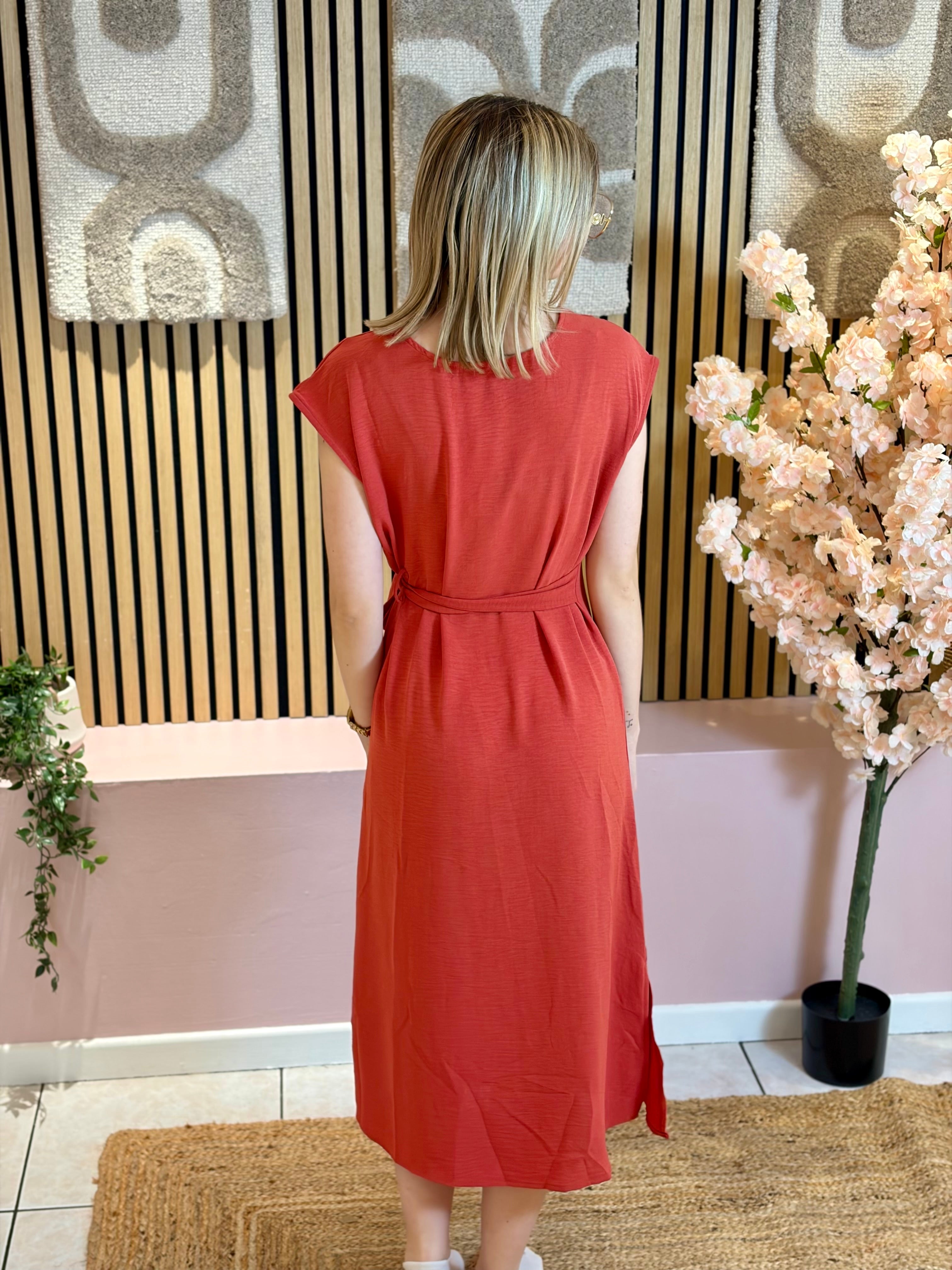 Robe Longue - Lia - Terracotta