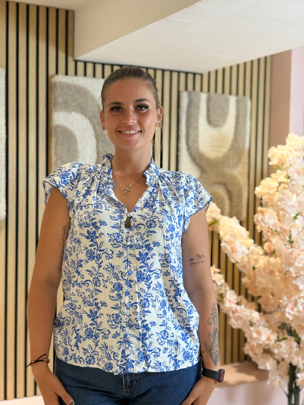 Blouse - Alya - Bleu