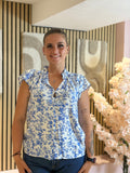 Blouse - Alya - Bleu