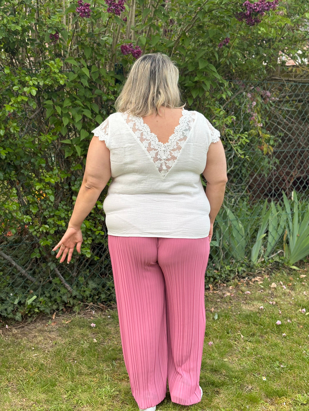 Blouse - Louisa - Blanc (grande taille)