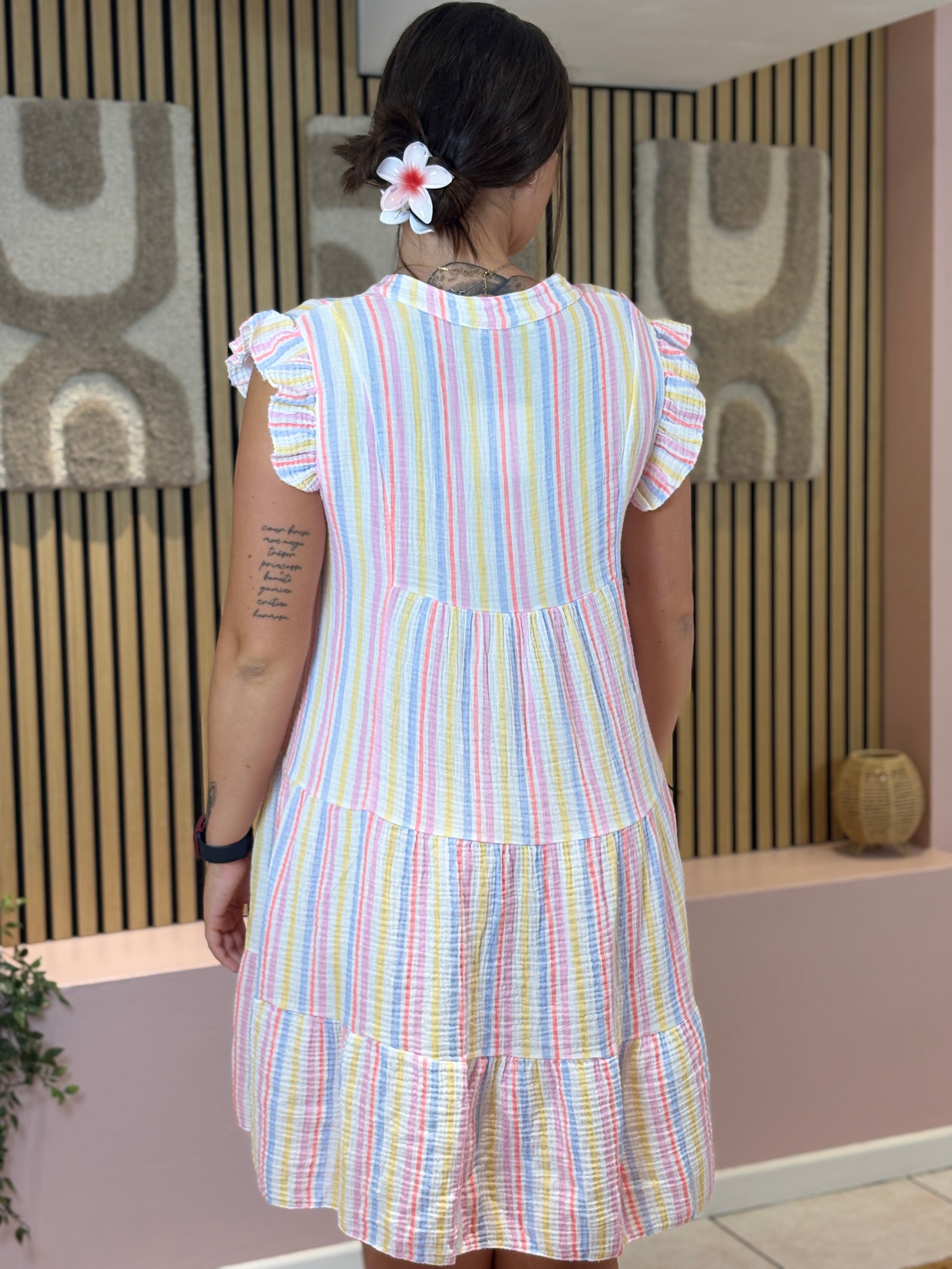 Robe Courte - Estelle - Fuchsia