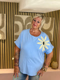 T-shirt - Flora - Bleu