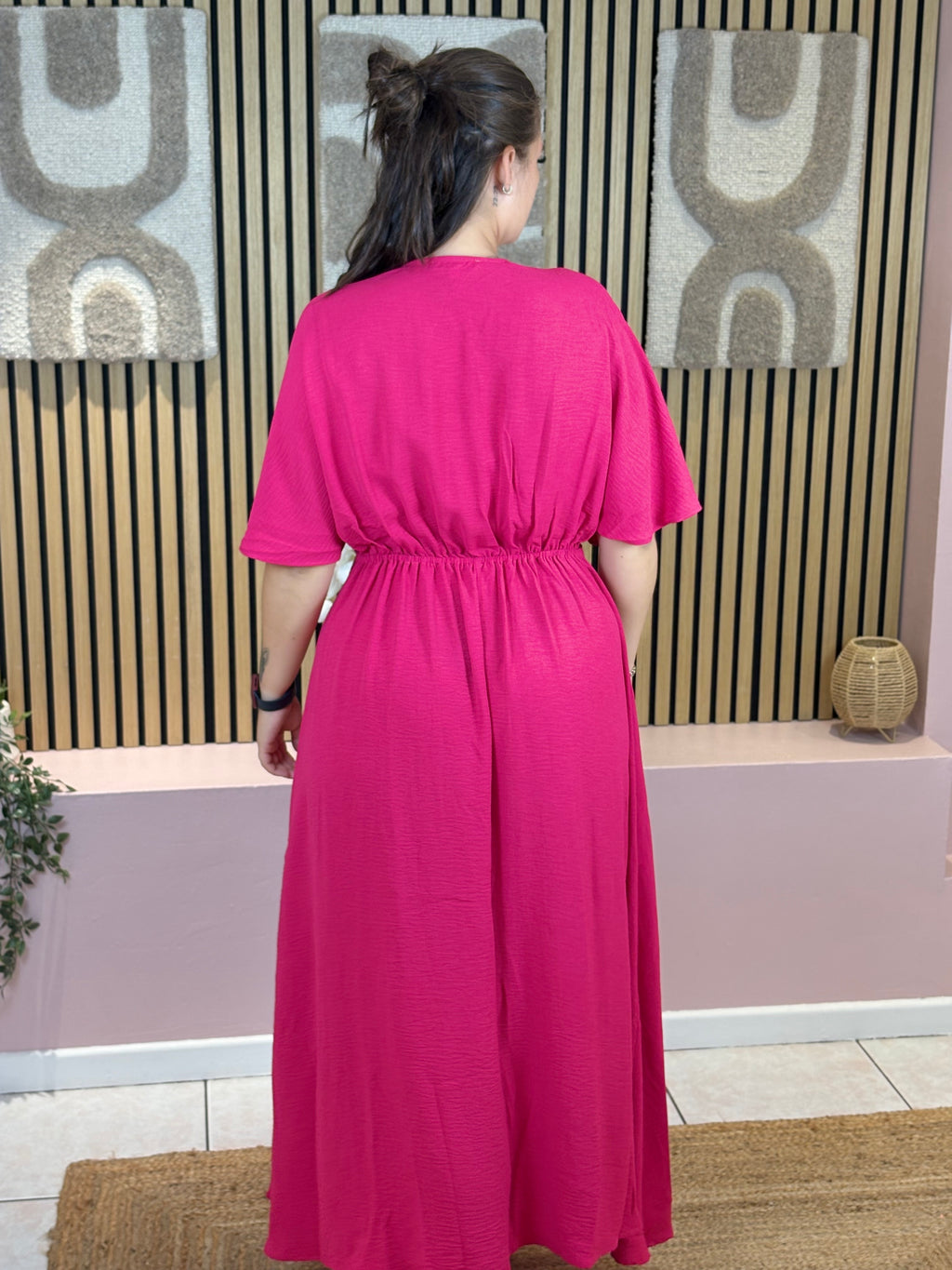 Robe Longue - Esmeralda - Fuchsia
