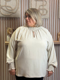 Blouse - Alice - Beige (grande taille)