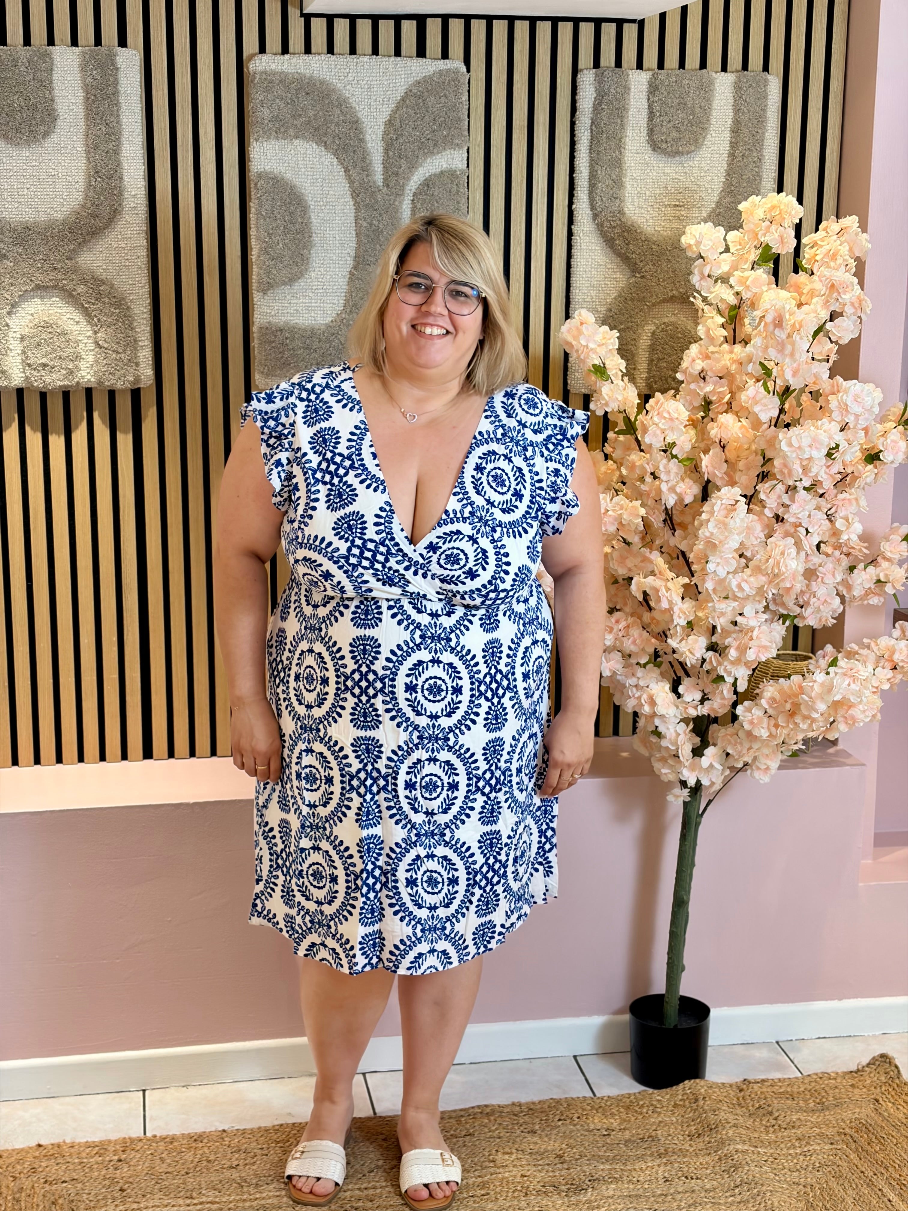 Robe Courte - Lou - Bleu