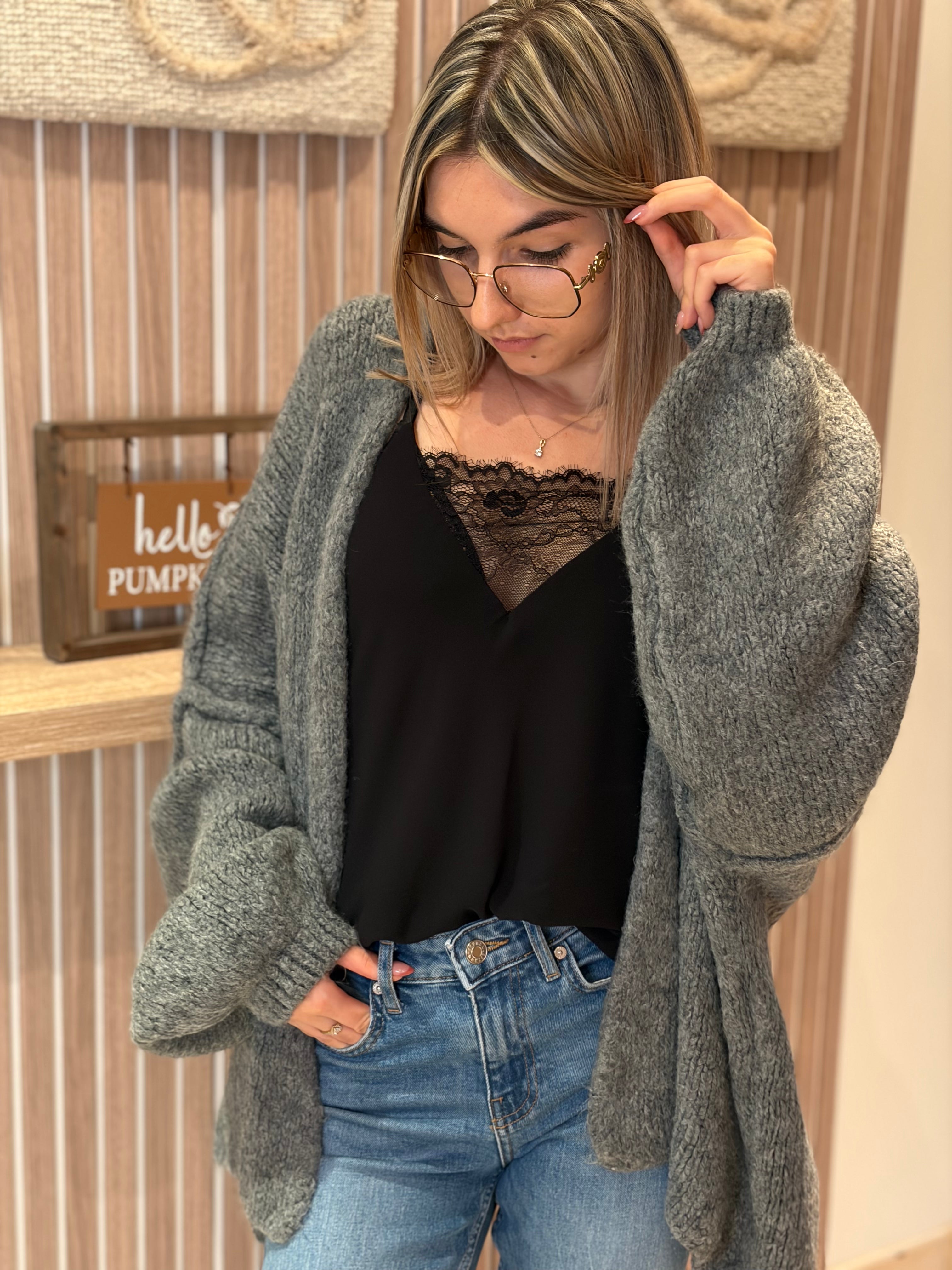 Gilet - Romy - Gris Foncé