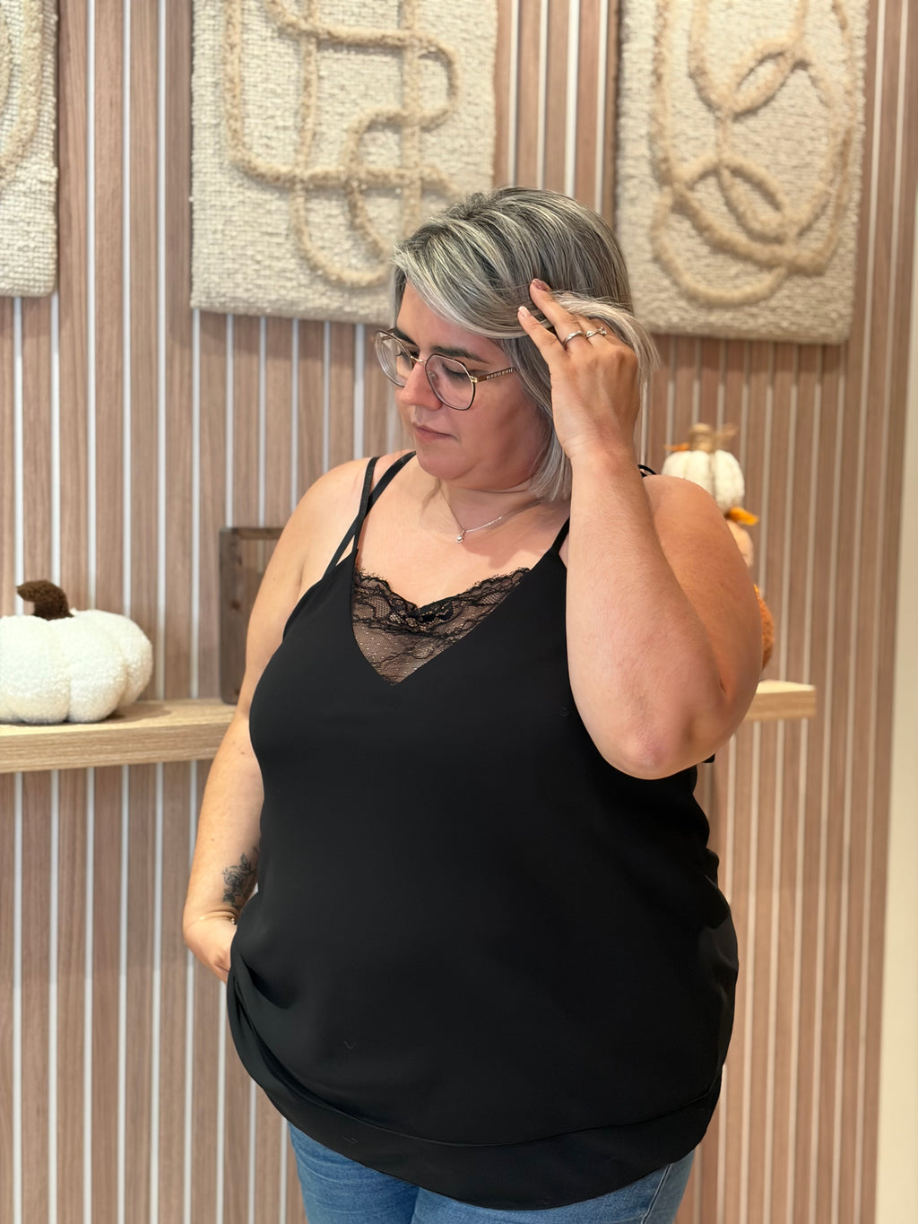 Top - Mila - Noir (grande taille)