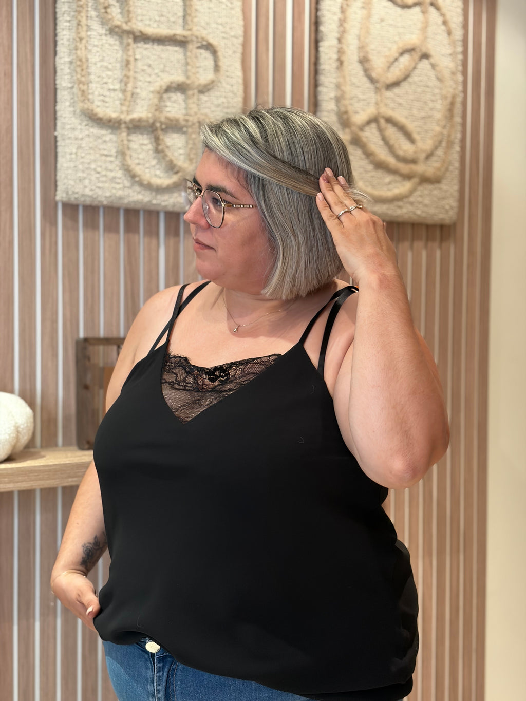 Top - Mila - Noir (grande taille)