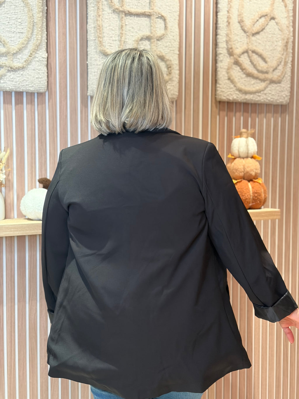 Blazer - Lucie -  Noir (Grande taille)