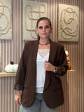 Blazer -Lucie - Marron (grande taille)