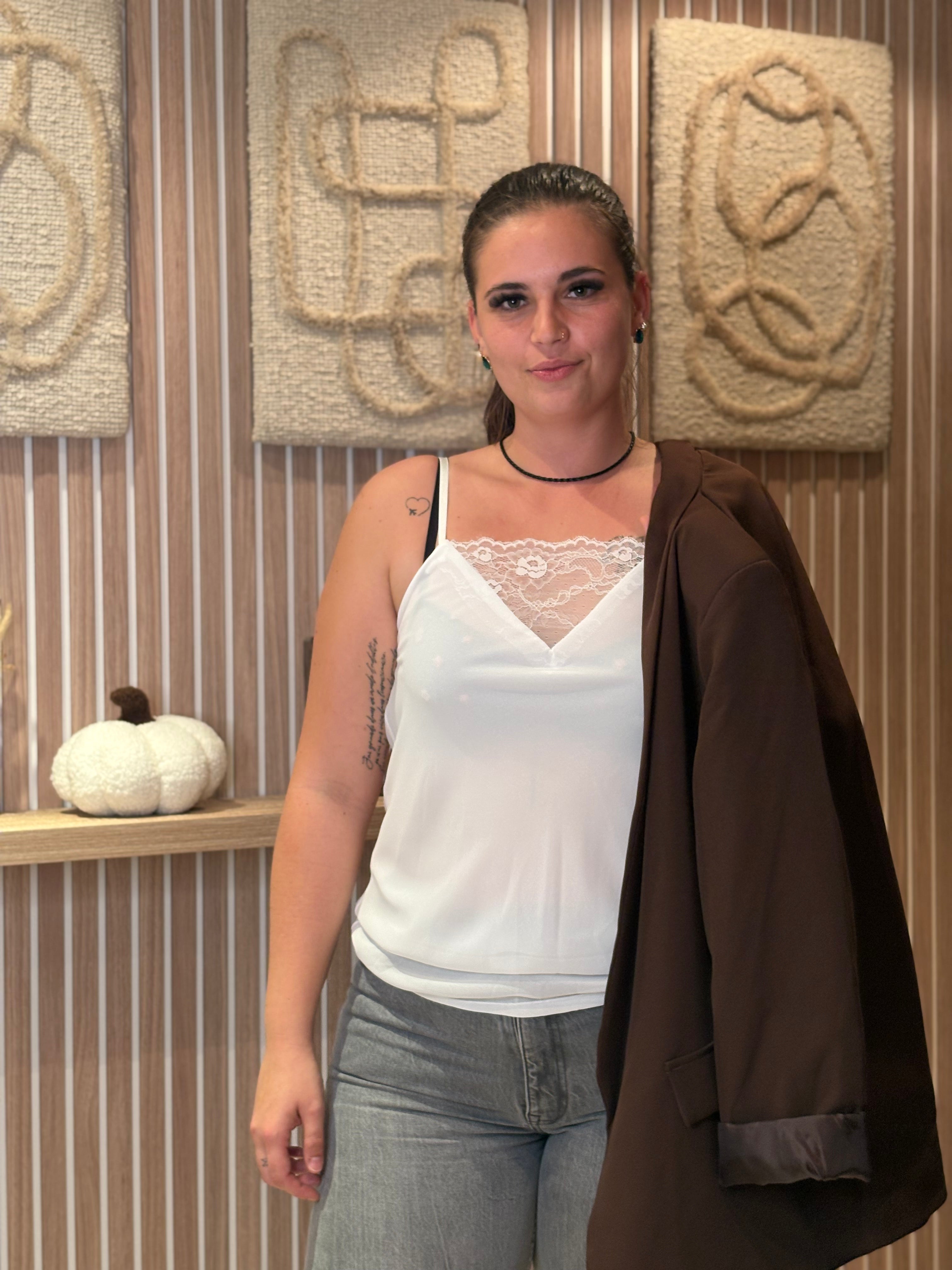 Top - Mila - Blanc (grande taille)